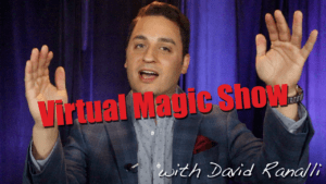 Virtual Magician David Ranalli performs Zoom Magic Shows