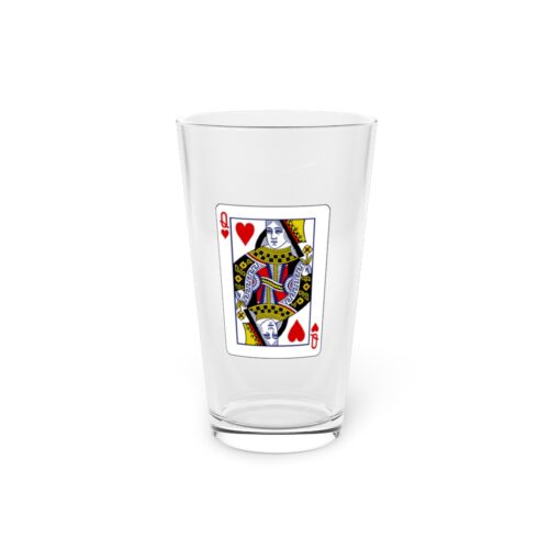 Pint Glass - Queen of Hearts (16oz)