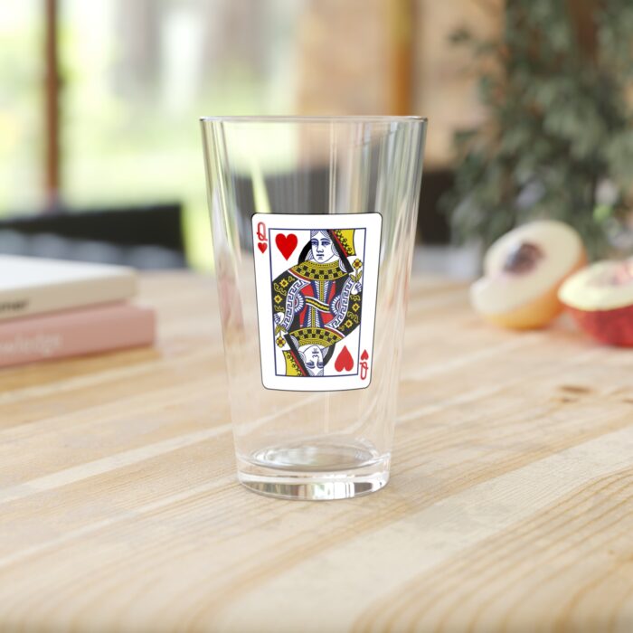 Queen of Hearts Pint Glass