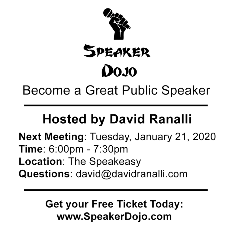 Speaker Dojo, Round 2: Practice Your Speech